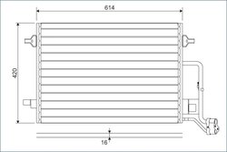RADIATOR CLIMATIZARE VALEO 817679 - Compatibil cu SKODA, VW
