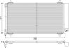 RADIATOR CLIMATIZARE VALEO 817740 - Compatibil cu CITROEN, PEUGEOT