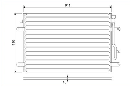 RADIATOR CLIMATIZARE VALEO 817741 - Compatibil cu AUDI, AUDI (FAW)