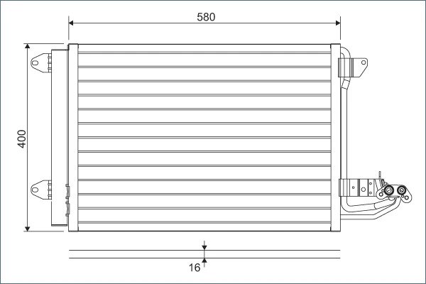 Radiator climatizare Valeo 817777