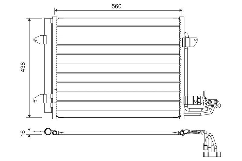 RADIATOR CLIMATIZARE VALEO 817806 - Compatibil cu VW