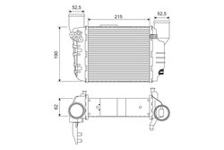 INTERCOOLER VALEO 817867 - Compatibil cu AUDI, AUDI (FAW), SEAT