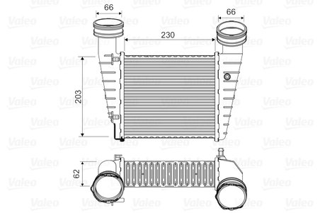 INTERCOOLER VALEO 817938 - Compatibil cu SKODA, VW