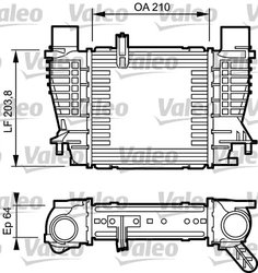 INTERCOOLER VALEO 817999 - Compatibil cu NISSAN, RENAULT