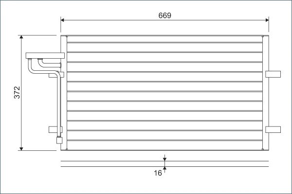 RADIATOR CLIMATIZARE VALEO 818046 - Compatibil cu FORD, FORD AUSTRALIA