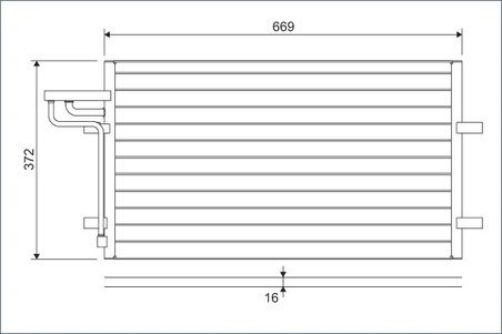 RADIATOR CLIMATIZARE VALEO 818046 - Compatibil cu FORD, FORD AUSTRALIA