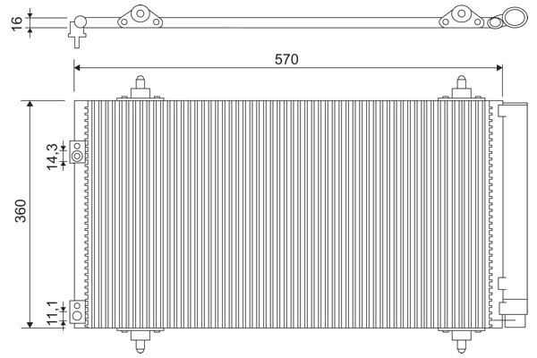 Radiator climatizare Valeo 818171