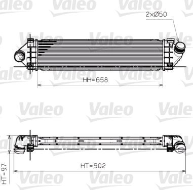 INTERCOOLER VALEO 818246 - Compatibil cu FORD, VOLVO
