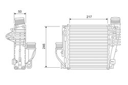 INTERCOOLER VALEO 818290 - Compatibil cu CITROEN, CITROEN (DF-PSA), DS, DS (CAPSA), FIAT, OPEL, PEUGEOT, PEUGEOT (DF-PSA), TOYOT