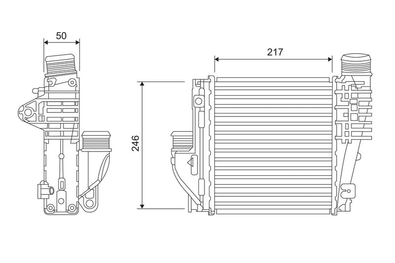 INTERCOOLER VALEO 818290 - Compatibil cu CITROEN, CITROEN (DF-PSA), DS, DS (CAPSA), FIAT, OPEL, PEUGEOT, PEUGEOT (DF-PSA), TOYOT