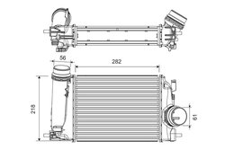 INTERCOOLER VALEO 818293 - Compatibil cu NISSAN, RENAULT