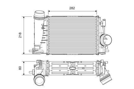 INTERCOOLER VALEO 818316 - Compatibil cu RENAULT