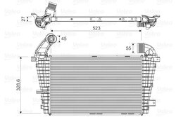 INTERCOOLER VALEO 818328 - Compatibil cu OPEL, VAUXHALL