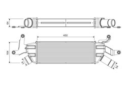 INTERCOOLER VALEO 818370 - Compatibil cu CITROEN, MITSUBISHI, PEUGEOT