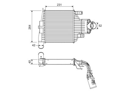 INTERCOOLER VALEO 818395 - Compatibil cu OPEL, VAUXHALL