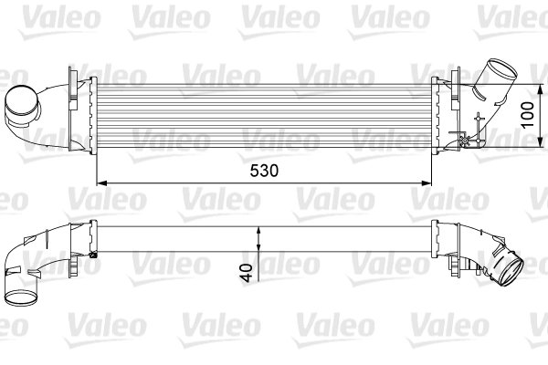 INTERCOOLER VALEO 818544 - Compatibil cu DACIA, RENAULT
