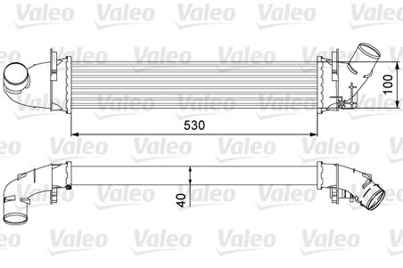 INTERCOOLER VALEO 818544 - Compatibil cu DACIA, RENAULT