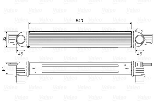 INTERCOOLER VALEO 818545 - Compatibil cu CITROEN, FIAT, PEUGEOT