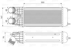 INTERCOOLER VALEO 818547 - Compatibil cu CITROEN, CITROEN (DF-PSA), DS, OPEL, PEUGEOT, PEUGEOT (DF-PSA), VAUXHALL