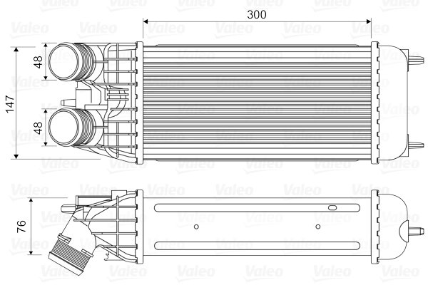 INTERCOOLER VALEO 818547 - Compatibil cu CITROEN, CITROEN (DF-PSA), DS, OPEL, PEUGEOT, PEUGEOT (DF-PSA), VAUXHALL