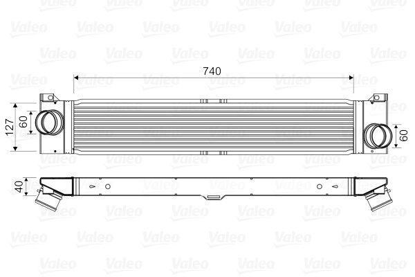 INTERCOOLER VALEO 818586 - Compatibil cu FIAT