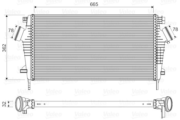 INTERCOOLER VALEO 818603 - Compatibil cu BUICK (SGM), CHEVROLET, CHEVROLET (SGM), HOLDEN, OPEL, SAAB, VAUXHALL