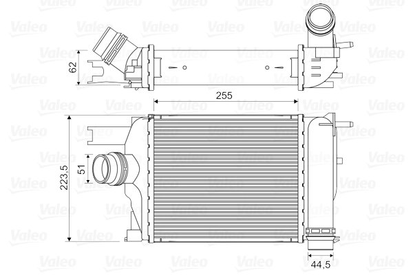 INTERCOOLER VALEO 818609 - Compatibil cu DACIA, RENAULT