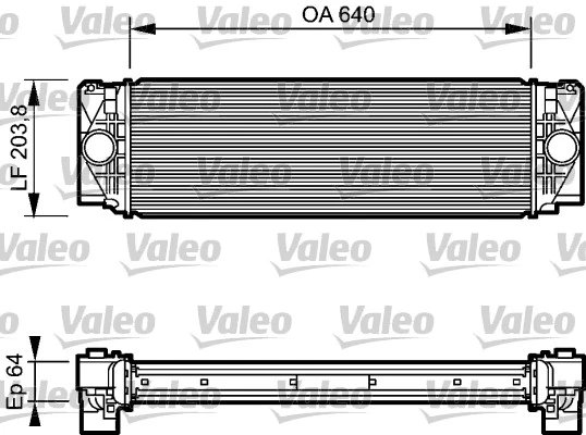 INTERCOOLER VALEO 818732 - Compatibil cu MERCEDES-BENZ, VW