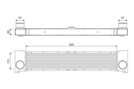 INTERCOOLER VALEO 818808 - Compatibil cu MERCEDES-BENZ