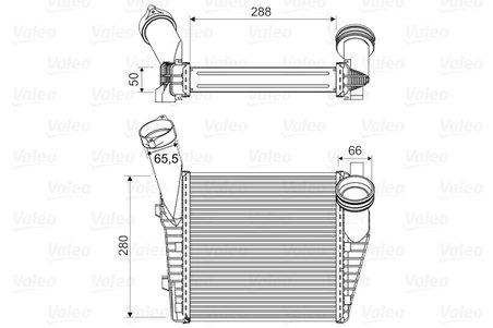 INTERCOOLER VALEO 818814 - Compatibil cu AUDI, PORSCHE, VW