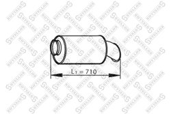 Amortizor zgomot mijloc/spate Stellox 82-03090-SX