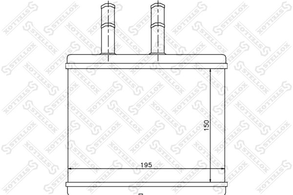 SCHIMBATOR CALDURA INCALZIRE HABITACLU STELLOX 82-05014-SX - Compatibil cu CHEVROLET, DAEWOO, TOYOTA