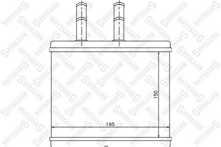 SCHIMBATOR CALDURA INCALZIRE HABITACLU STELLOX 82-05014-SX - Compatibil cu CHEVROLET, DAEWOO, TOYOTA