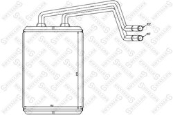 SCHIMBATOR CALDURA INCALZIRE HABITACLU STELLOX 82-05017-SX - Compatibil cu HYUNDAI