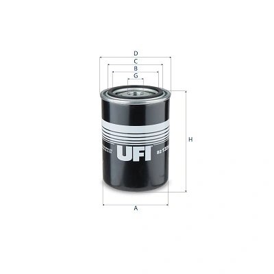 FILTRU SISTEM HIDRAULIC PRIMAR UFI 82.132.00 - Piesa auto compatibila cu mai multe marci