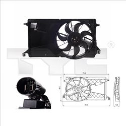 Ventilator radiator racire TYC 820-0001
