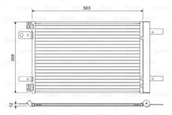 RADIATOR CLIMATIZARE VALEO 822550 - Compatibil cu CITROEN, DS, FIAT, OPEL, PEUGEOT, TOYOTA, VAUXHALL