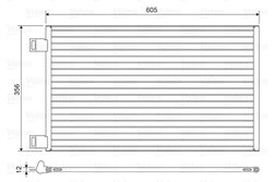 RADIATOR CLIMATIZARE VALEO 822553 - Compatibil cu MERCEDES-BENZ, RENAULT