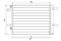 RADIATOR CLIMATIZARE VALEO 822564 - Compatibil cu CITROEN, FIAT, OPEL, PEUGEOT, PEUGEOT (DF-PSA), TOYOTA, VAUXHALL