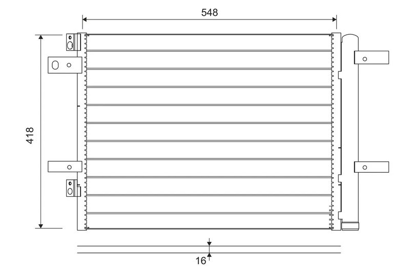 Radiator climatizare Valeo 822564