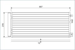 RADIATOR CLIMATIZARE VALEO 822574 - Compatibil cu OPEL, VAUXHALL