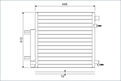 Radiator climatizare Valeo 822578