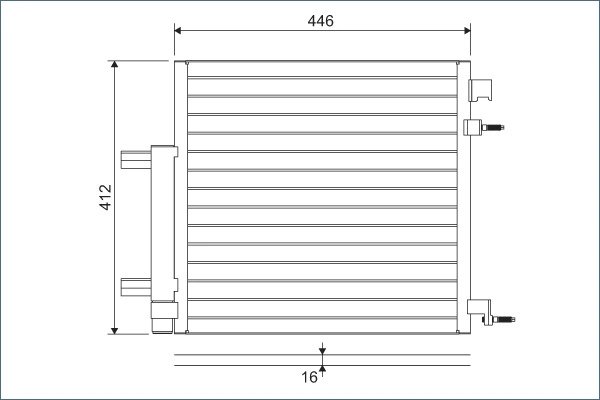 Radiator climatizare Valeo 822578