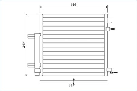 Radiator climatizare Valeo 822578