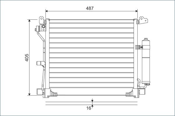 RADIATOR CLIMATIZARE VALEO 822579 - Compatibil cu NISSAN