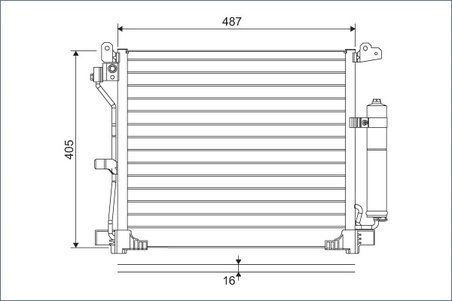 RADIATOR CLIMATIZARE VALEO 822579 - Compatibil cu NISSAN