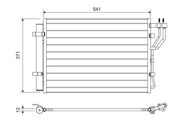 Radiator climatizare Valeo 822582