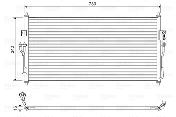Radiator climatizare Valeo 822583