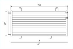 RADIATOR CLIMATIZARE VALEO 822584 - Compatibil cu LEXUS, TOYOTA
