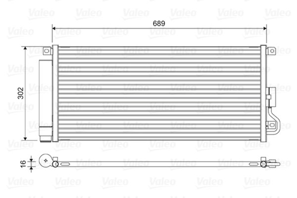 Radiator climatizare Valeo 822592